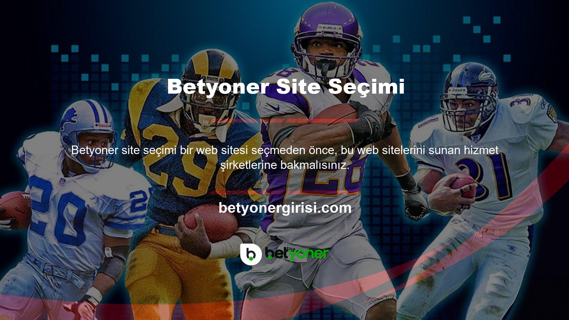 Radar servis sağlayıcıları sorunları göstermek için Betyoner araştırma bahis seçeneklerini kullanır